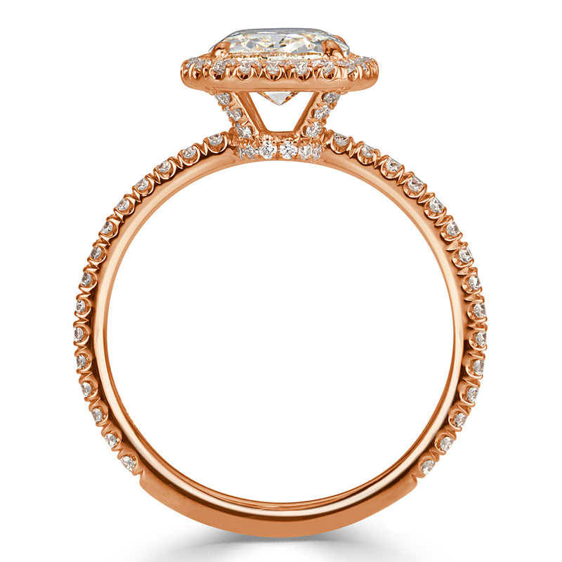 2.08ct Old Mine Cut Diamond Engagement Ring