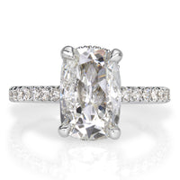 2.53ct Old Mine Cut Diamond Engagement Ring