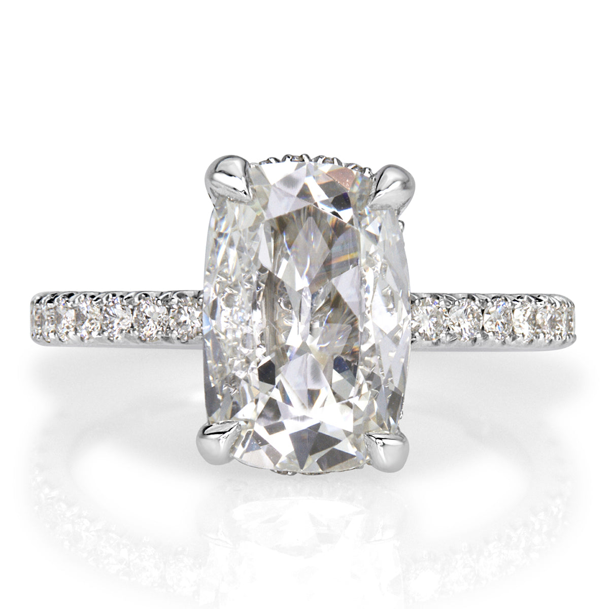 2.53ct Old Mine Cut Diamond Engagement Ring