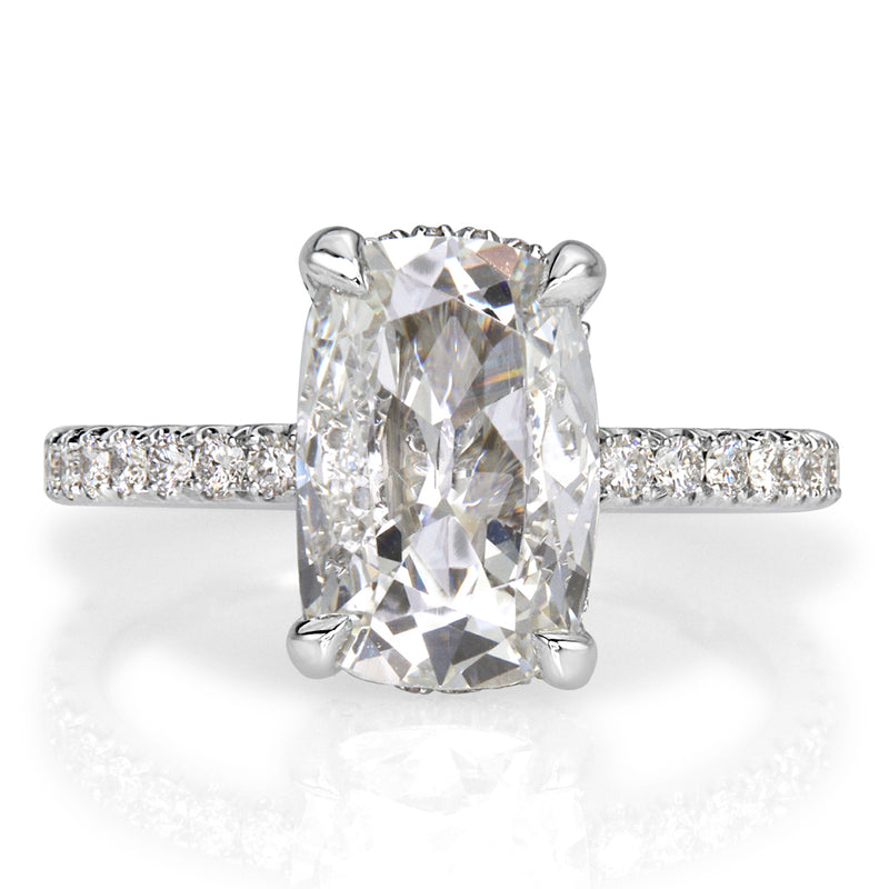 2.53ct Old Mine Cut Diamond Engagement Ring