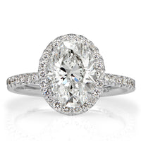 2.91ct Oval Cut Diamond Engagement Ring