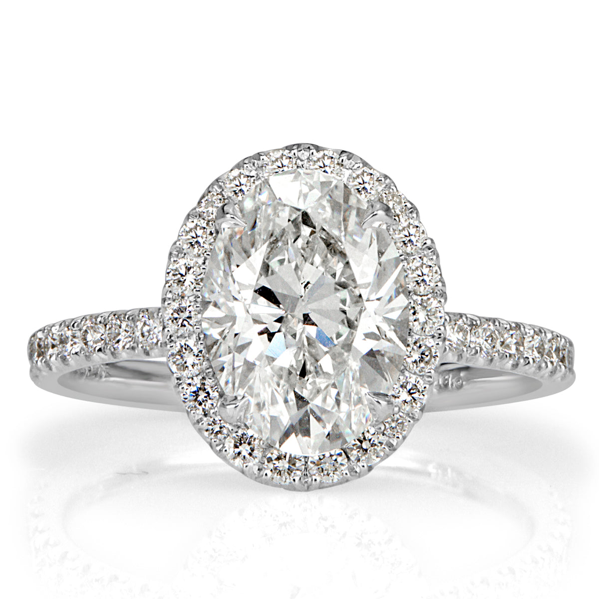 2.91ct Oval Cut Diamond Engagement Ring