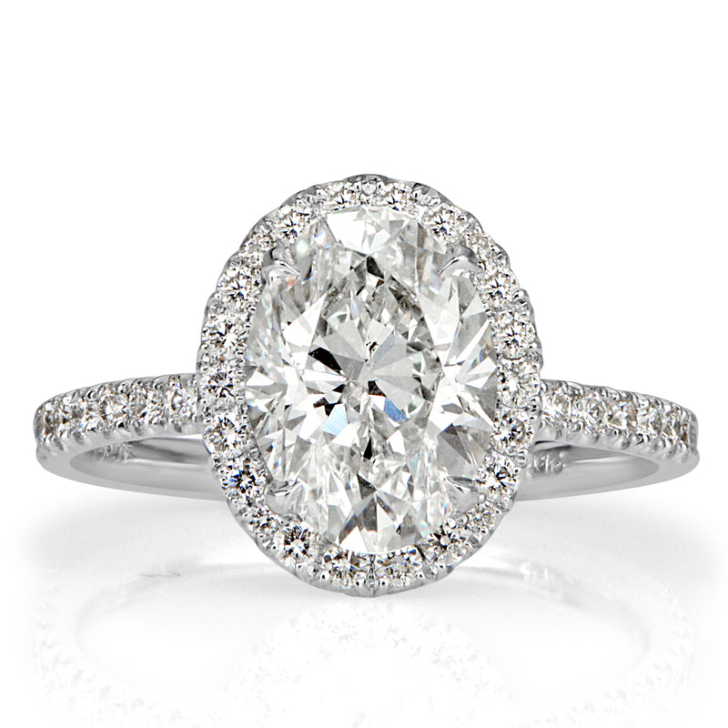 2.91ct Oval Cut Diamond Engagement Ring