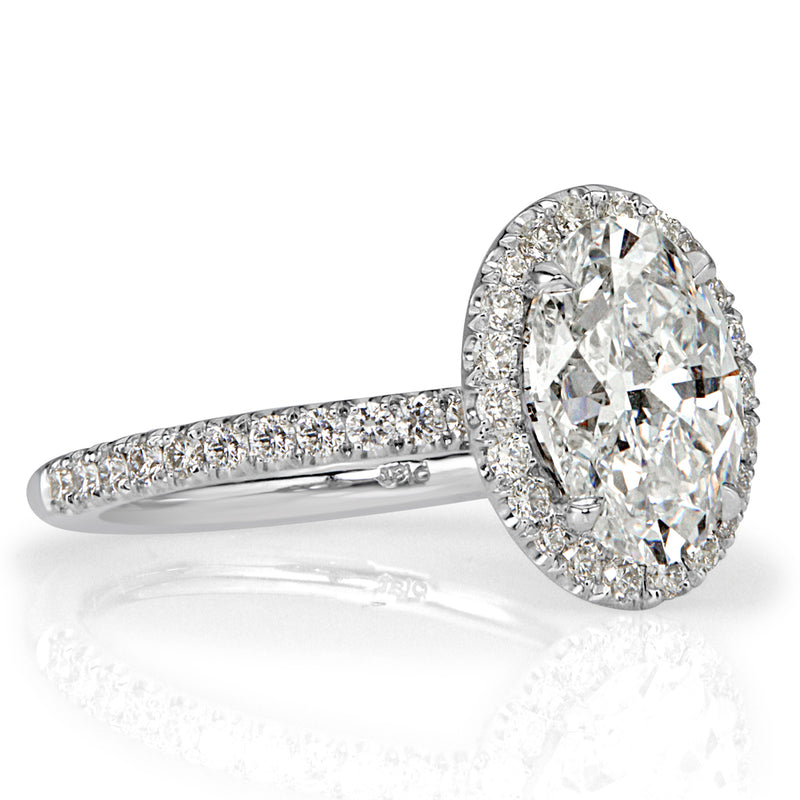 2.91ct Oval Cut Diamond Engagement Ring