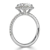 2.91ct Oval Cut Diamond Engagement Ring