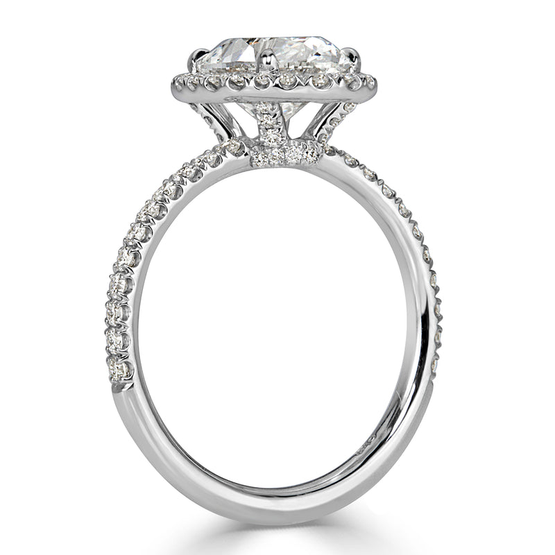 2.91ct Oval Cut Diamond Engagement Ring