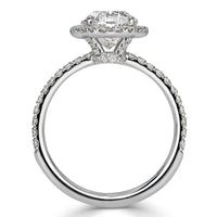 2.91ct Oval Cut Diamond Engagement Ring