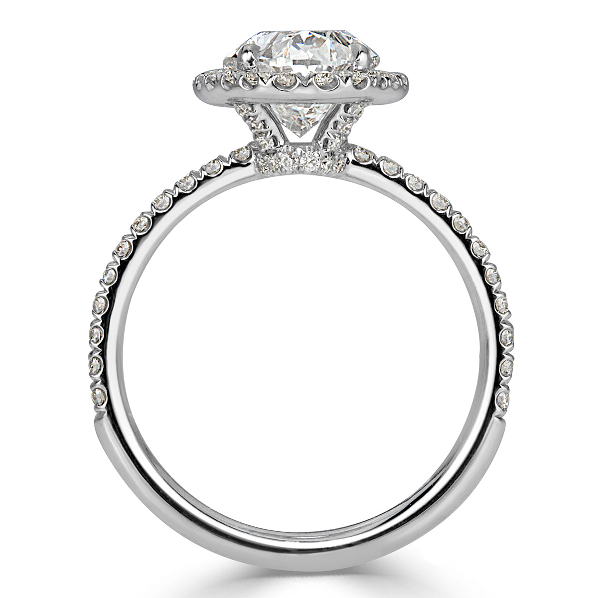 2.91ct Oval Cut Diamond Engagement Ring