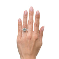 2.91ct Oval Cut Diamond Engagement Ring
