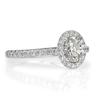1.00ct Oval Cut Diamond Engagement Ring