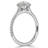1.00ct Oval Cut Diamond Engagement Ring