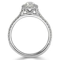 1.00ct Oval Cut Diamond Engagement Ring