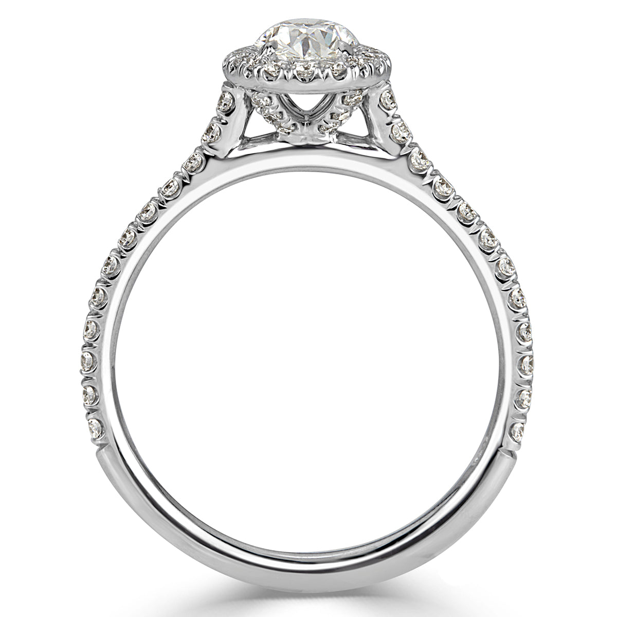 1.00ct Oval Cut Diamond Engagement Ring