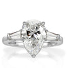 4.04ct Pear Shaped Diamond Engagement Ring