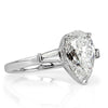 4.04ct Pear Shaped Diamond Engagement Ring