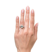 4.04ct Pear Shaped Diamond Engagement Ring