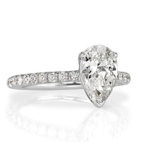 1.85ct Pear Shaped Diamond Engagement Ring