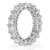 6.34ct Princess Cut Diamond Eternity Band in Platinum