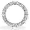 6.34ct Princess Cut Diamond Eternity Band in Platinum
