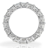 6.34ct Princess Cut Diamond Eternity Band in Platinum
