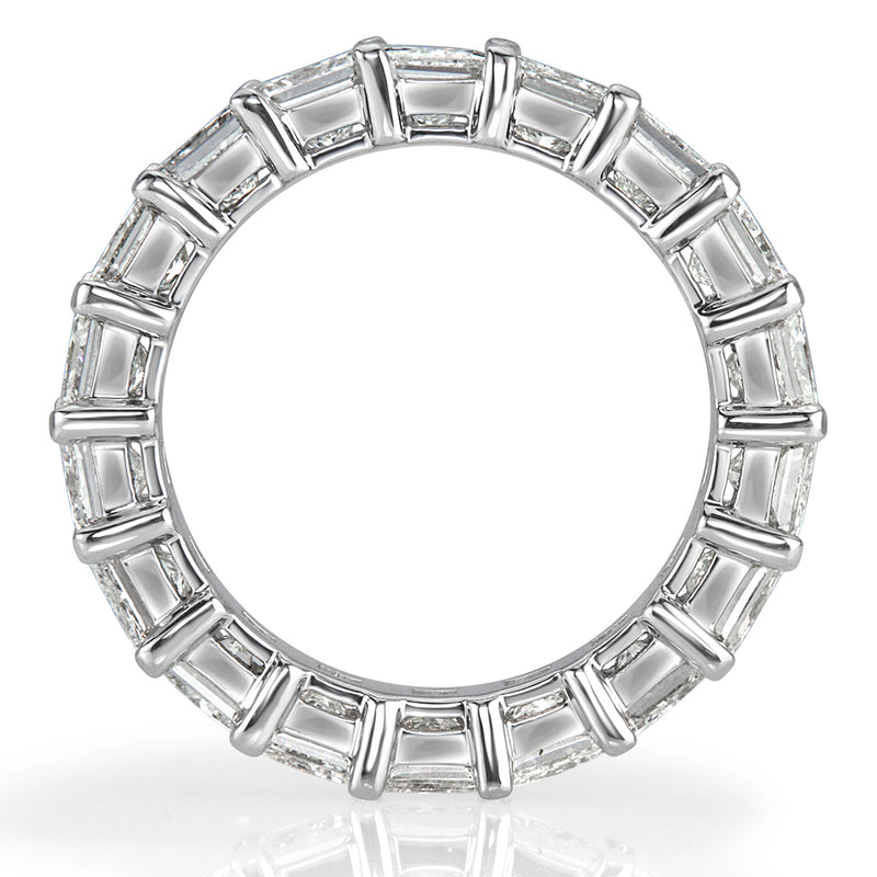 6.34ct Princess Cut Diamond Eternity Band in Platinum