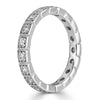 0.80ct Round Brilliant Cut Milgrain Diamond Eternity Band in 18k White Gold