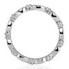 0.45ct Round Brilliant Cut Diamond Milgrain Eternity Band in Platinum