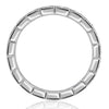 0.80ct Round Brilliant Cut Milgrain Diamond Eternity Band in Platinum