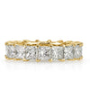 6.34ct Princess Cut Diamond Eternity Band in 18k Yellow Gold