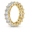 6.34ct Princess Cut Diamond Eternity Band in 18k Yellow Gold