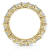6.34ct Princess Cut Diamond Eternity Band in 18k Yellow Gold