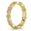 0.45ct Round Brilliant Cut Diamond Milgrain Eternity Band in 18k Yellow Gold