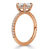 1.76ct Old Mine Cut Diamond Engagement Ring