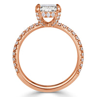 1.76ct Old Mine Cut Diamond Engagement Ring