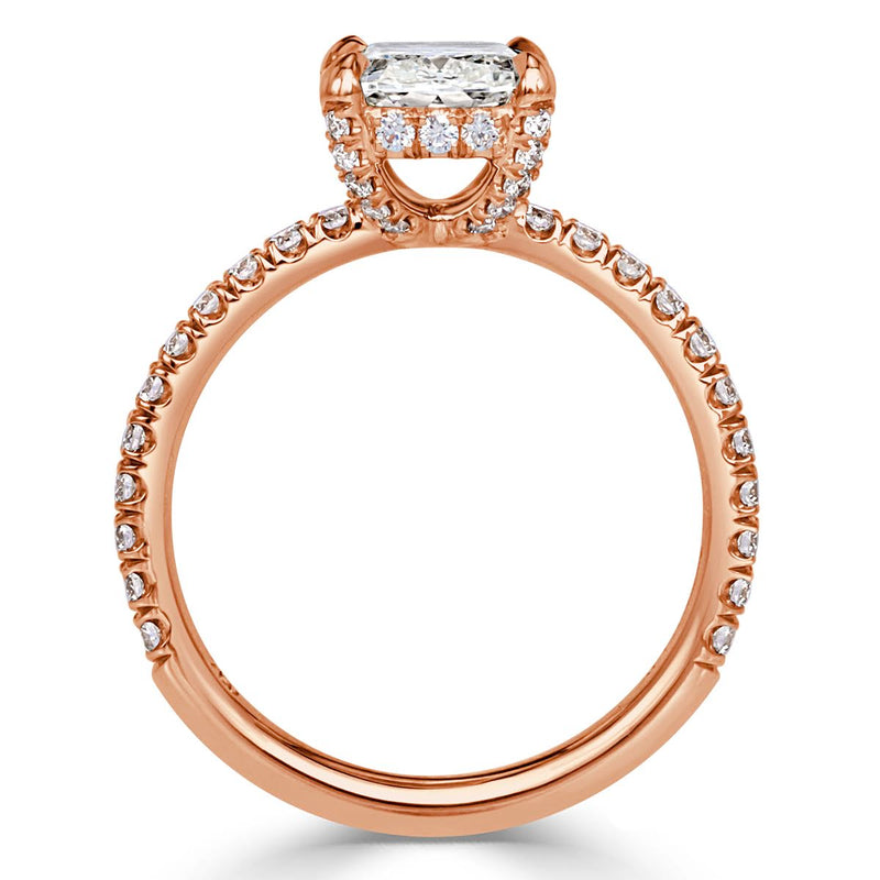 1.76ct Old Mine Cut Diamond Engagement Ring