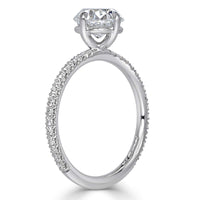 1.70ct Old Mine Cut Diamond Engagement Ring