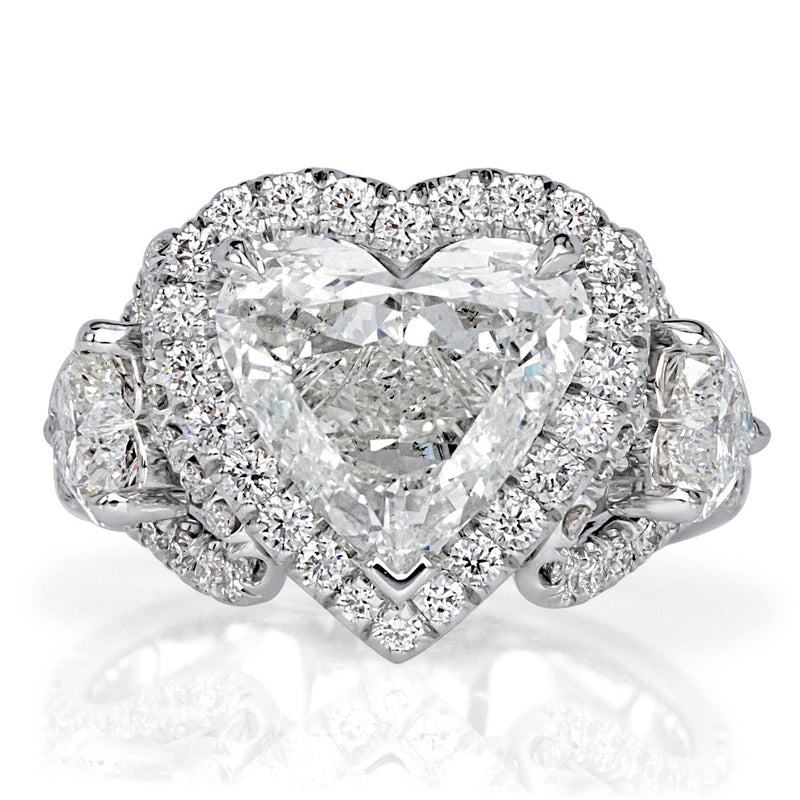 4.80ct Heart Shaped Diamond Engagement Ring