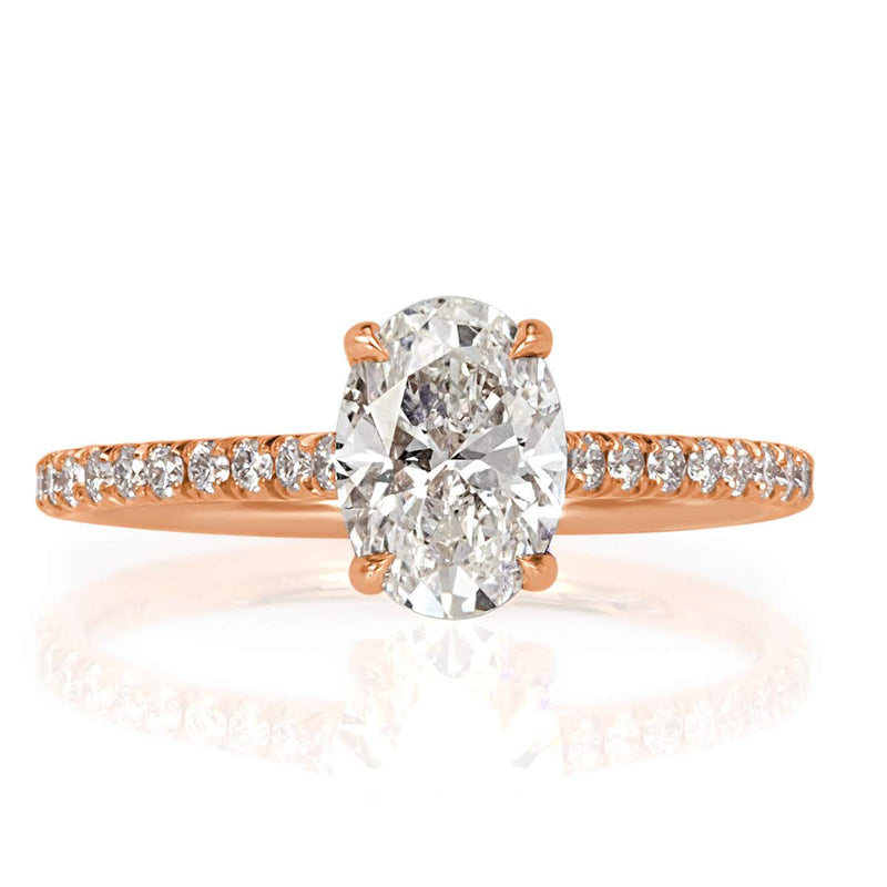 1.37ct Oval Cut Diamond Engagement Ring