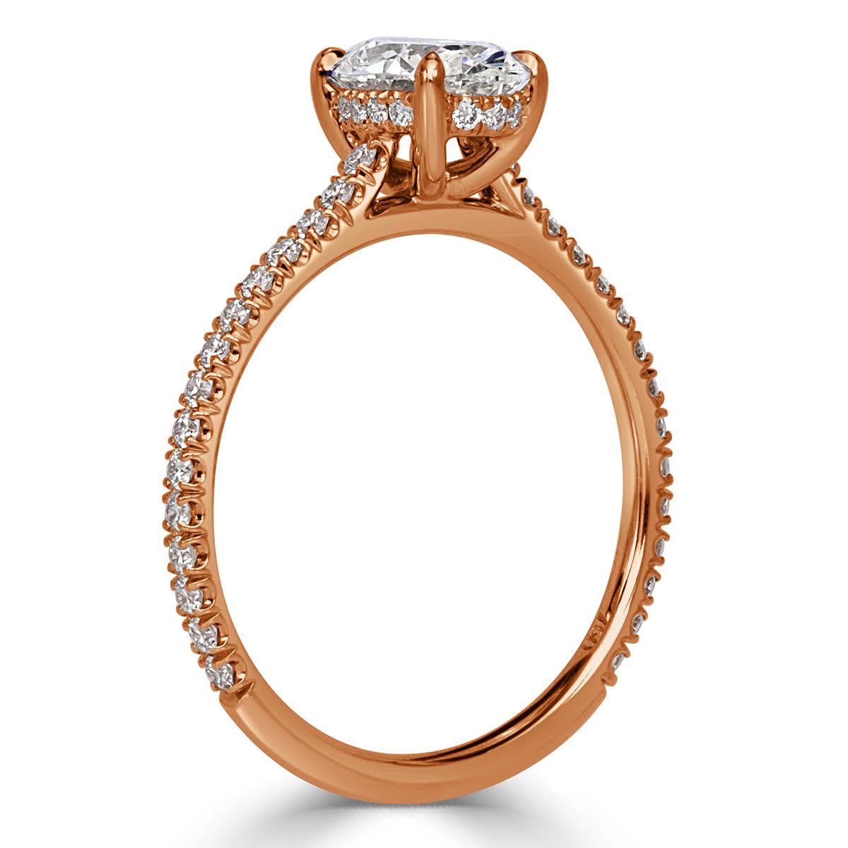 1.37ct Oval Cut Diamond Engagement Ring