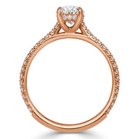 1.37ct Oval Cut Diamond Engagement Ring