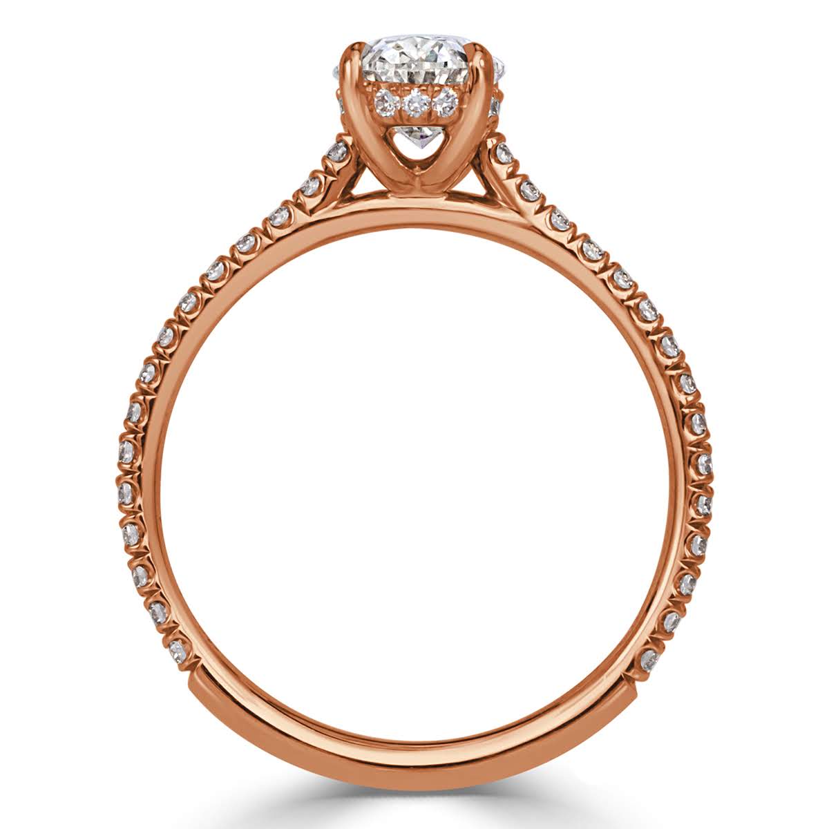 1.37ct Oval Cut Diamond Engagement Ring