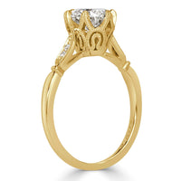 1.24ct Oval Cut Diamond Engagement Ring