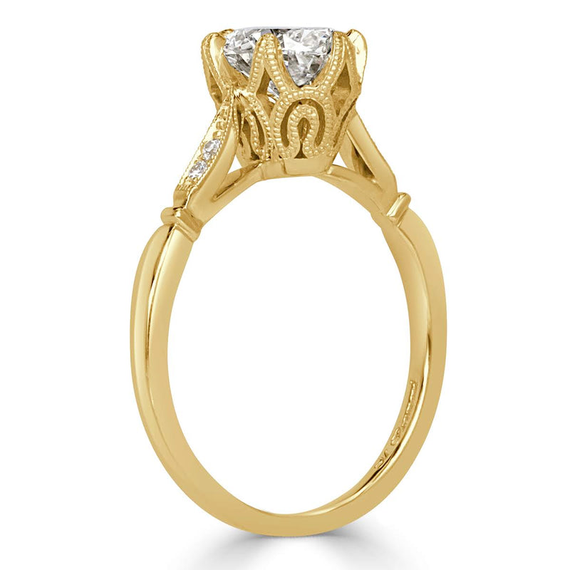 1.24ct Oval Cut Diamond Engagement Ring