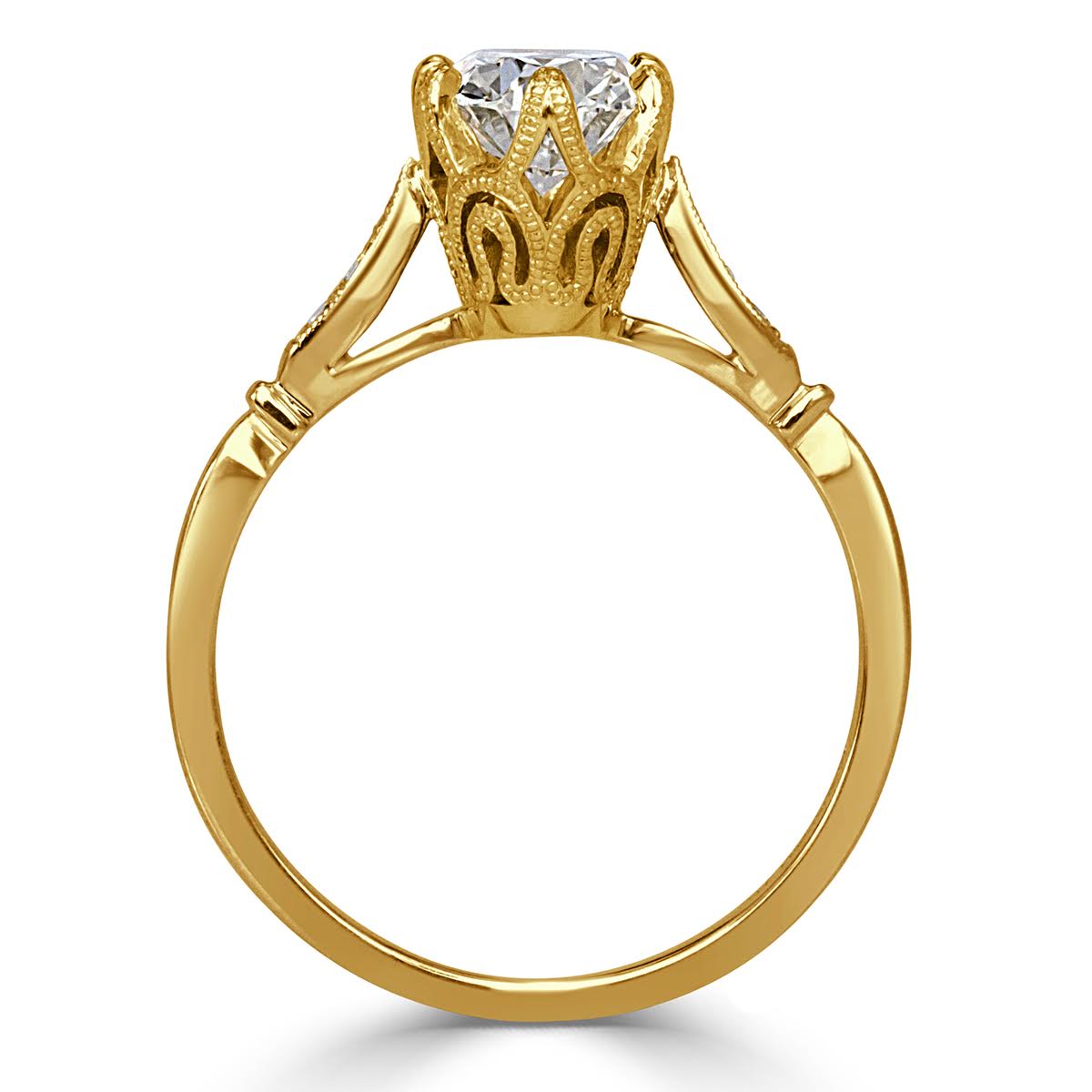 1.24ct Oval Cut Diamond Engagement Ring