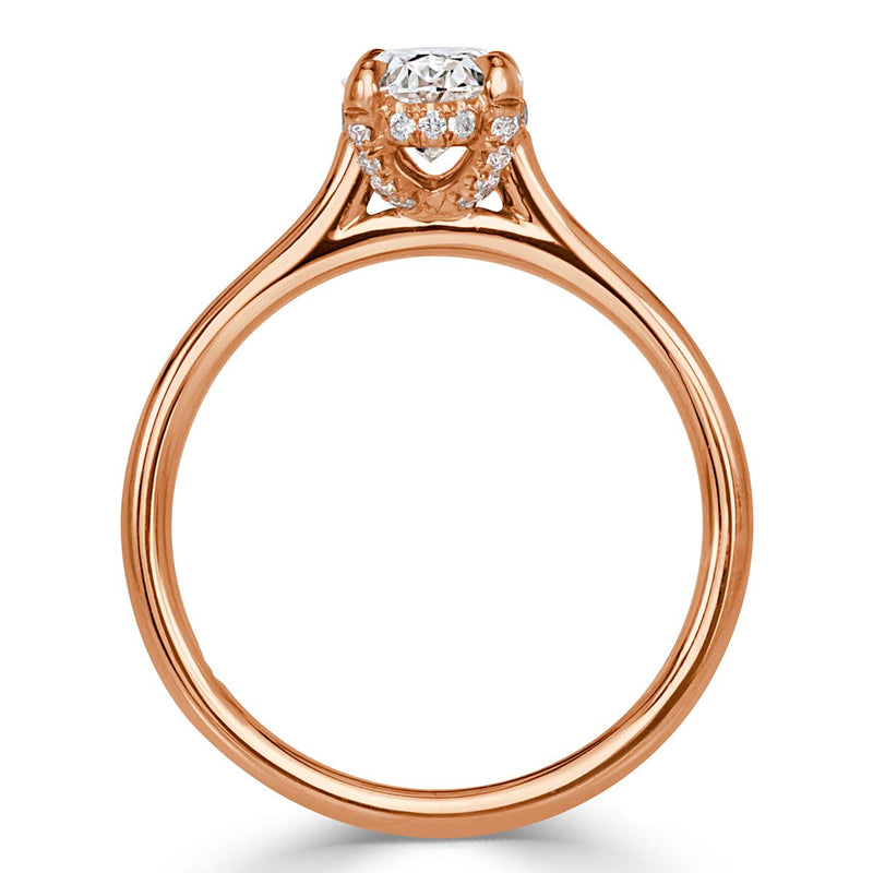 1.11ct Oval Cut Diamond Engagement Ring