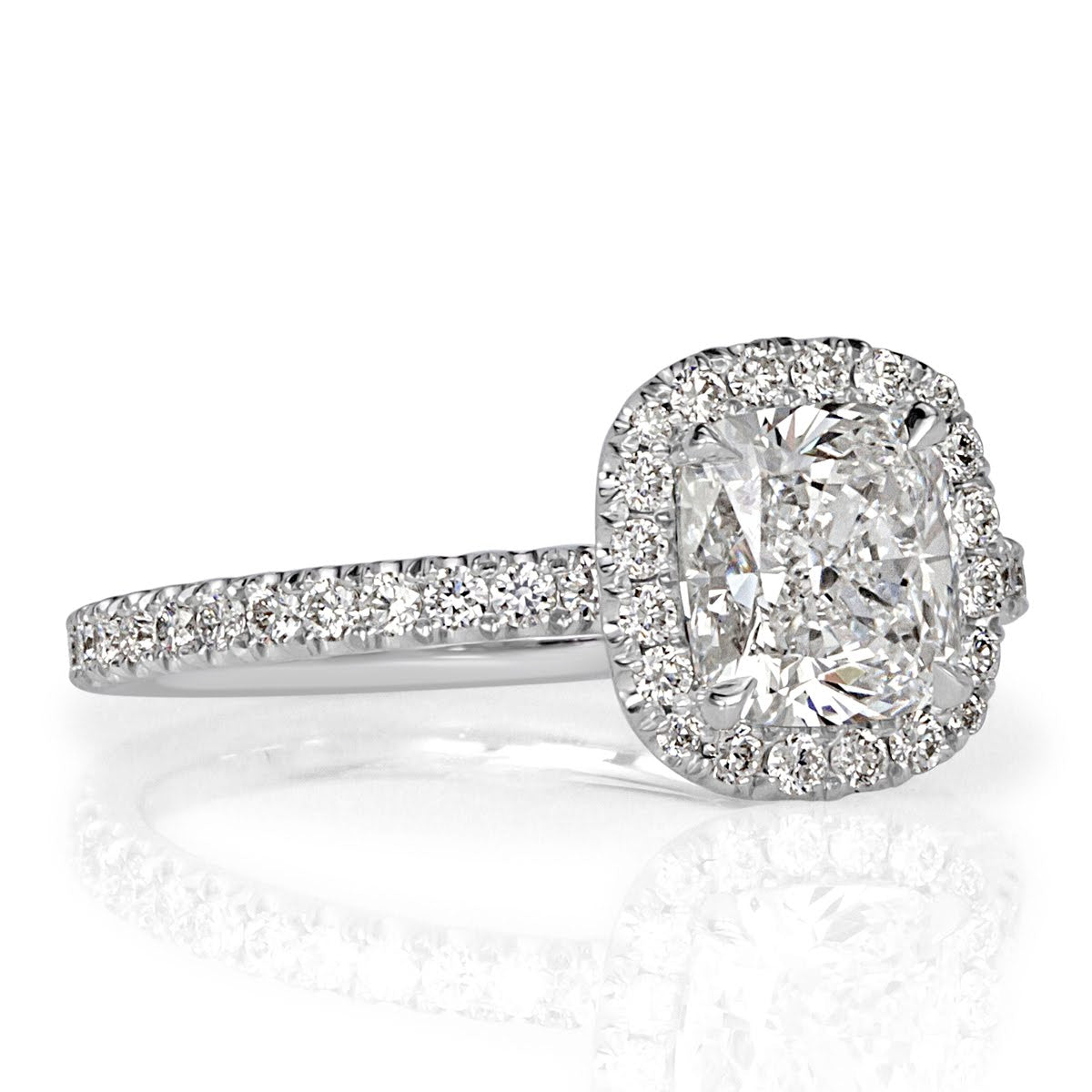 2.07ct Cushion Cut Diamond Engagement Ring