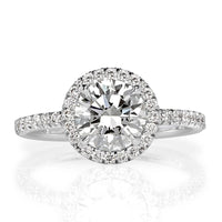 1.87ct Round Brilliant Cut Diamond Engagement Ring