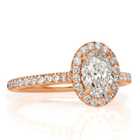 1.47ct Oval Cut Diamond Engagement Ring