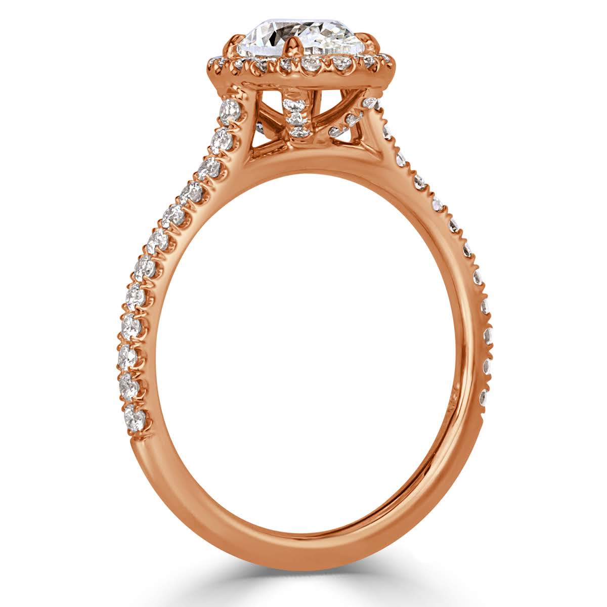 1.47ct Oval Cut Diamond Engagement Ring