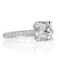 1.70ct Old Mine Cut Diamond Engagement Ring